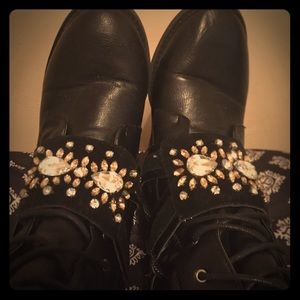 Torrid Jeweled Zip Up Boots