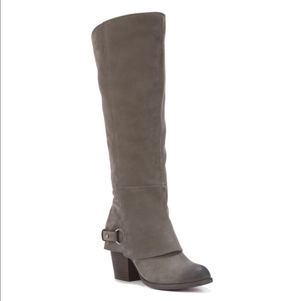 Fergalicious high knee boots wild calf (grey)