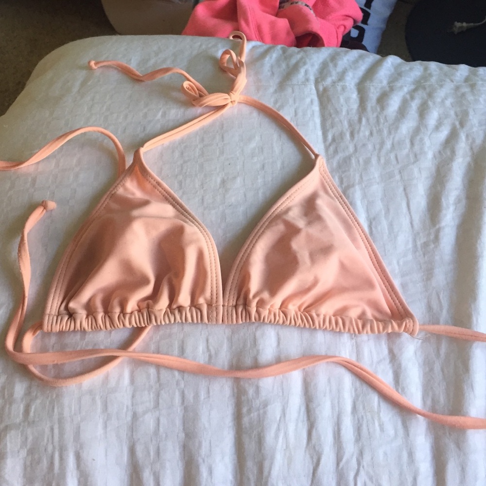 light orange swim suit top