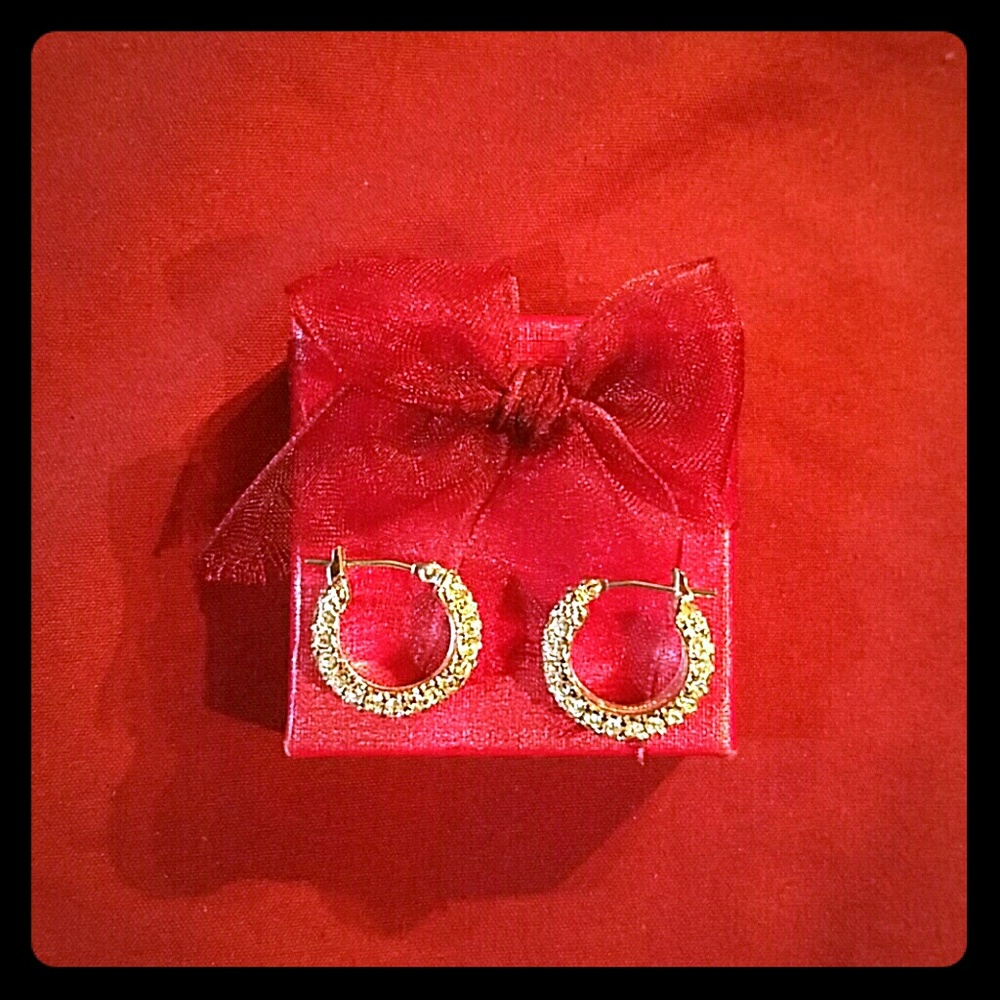 Diamond-like earrings. (NWOT)