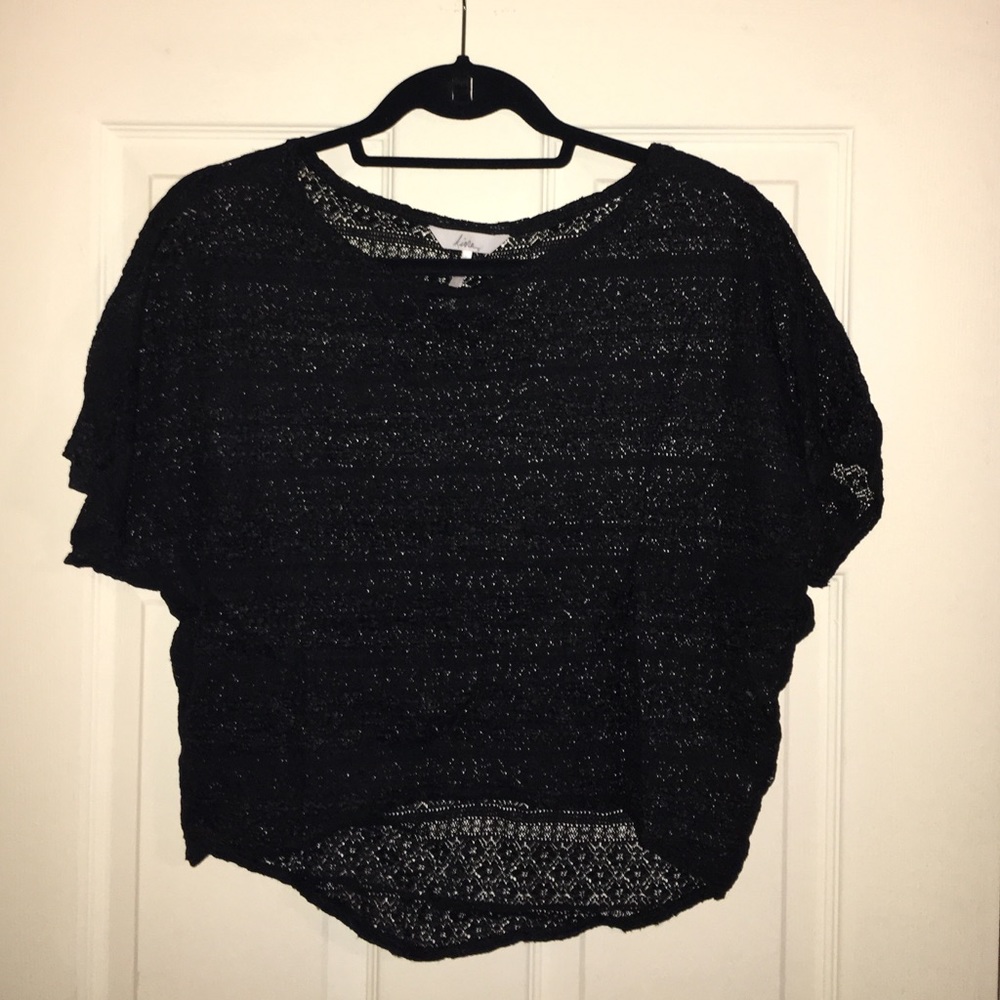Black crop top