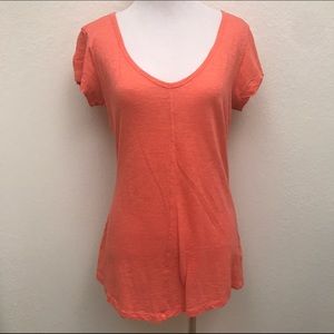 Orange T-Shirt Blouse