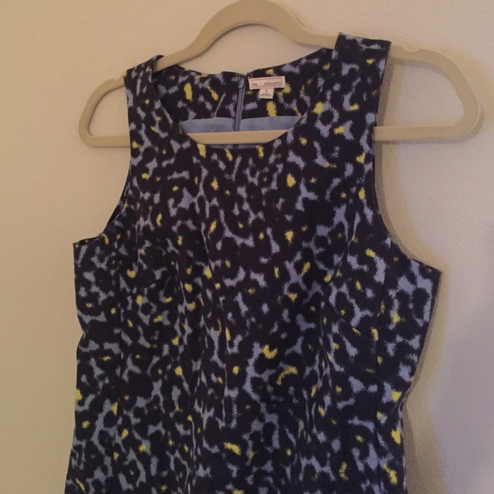 Gap Blue Leopard Print Dress