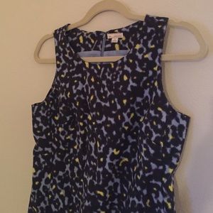 Gap Blue Leopard Print Dress