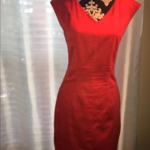 Red Shift Dress