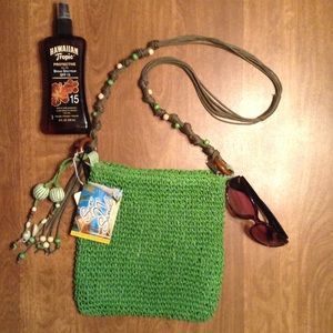 ☀️Sun 'N' Sand Mini Natural Crossover Purse