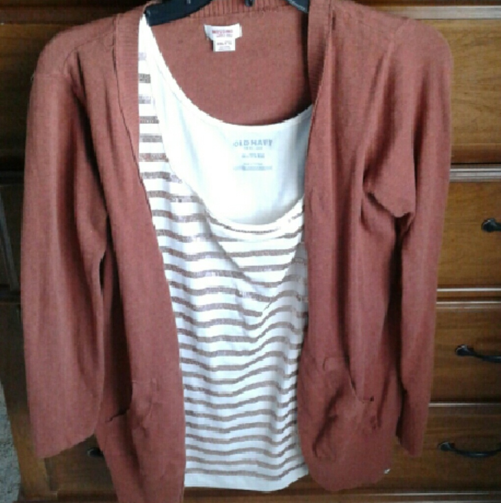 Cardigan and tank top combo