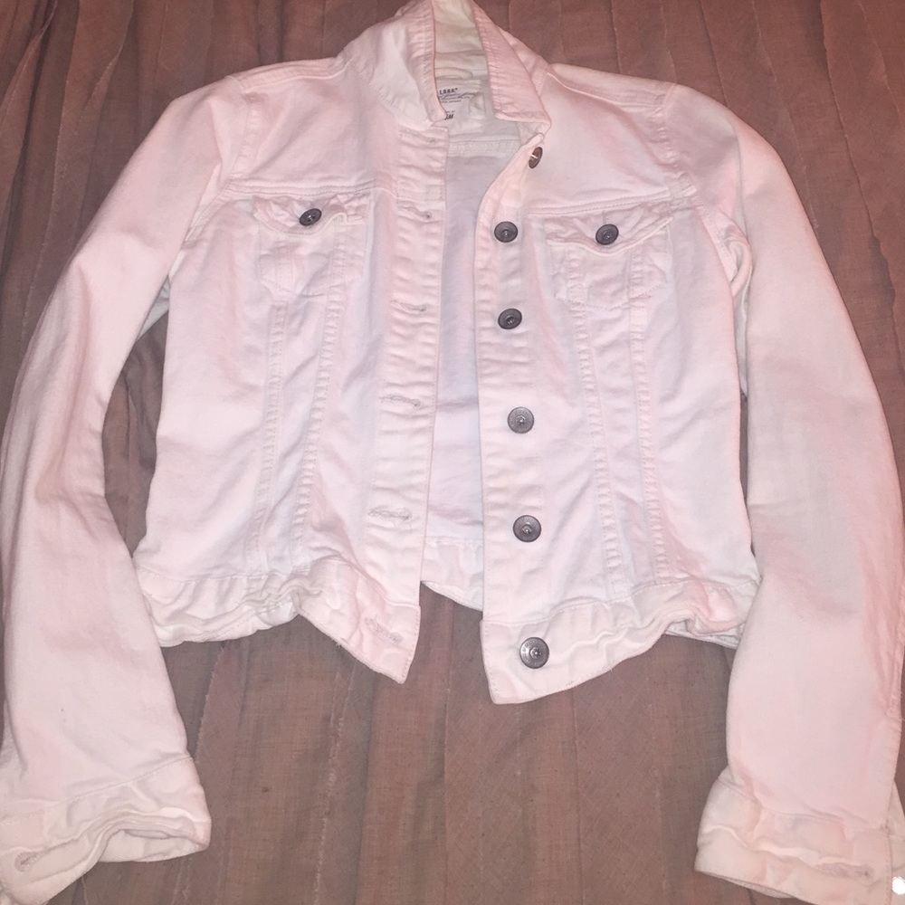 White denim jacket
