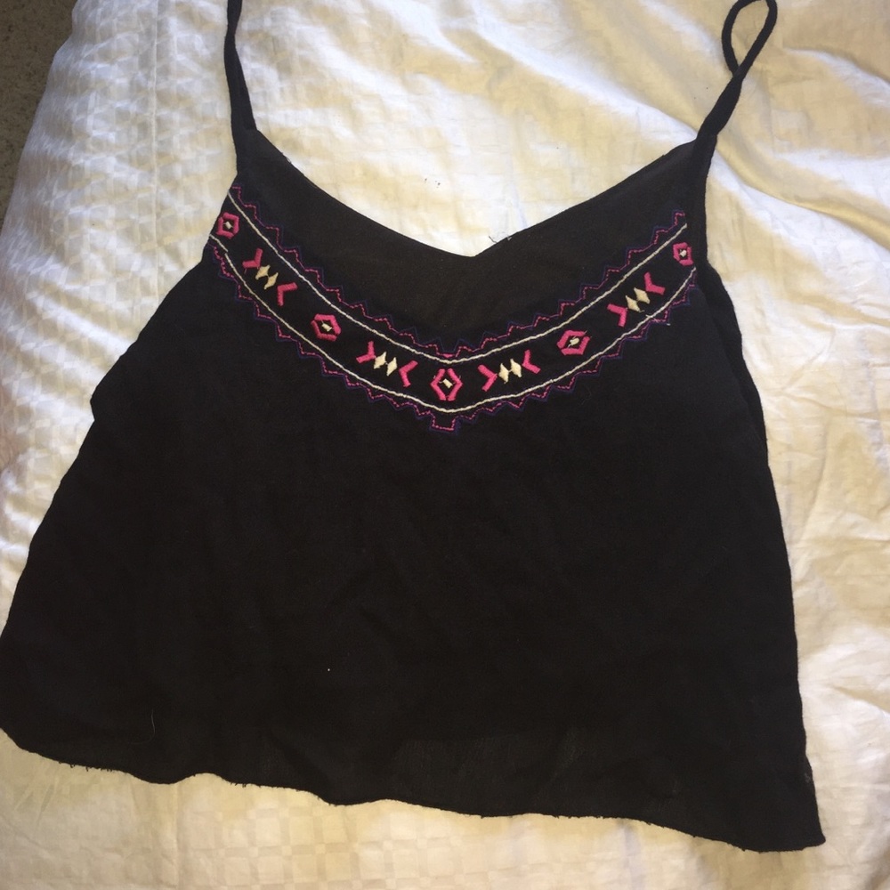 black crop top