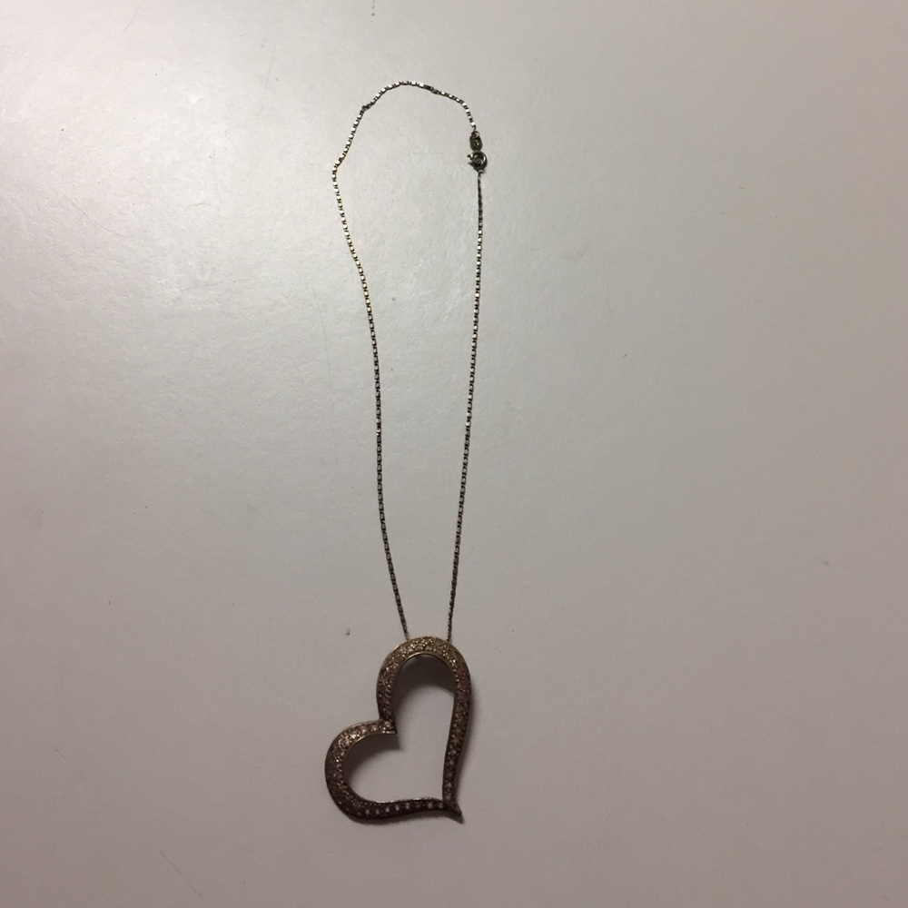 Purple Heart silver necklace 💜