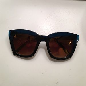 Free people cat eye sunnies! Fun gold lenses