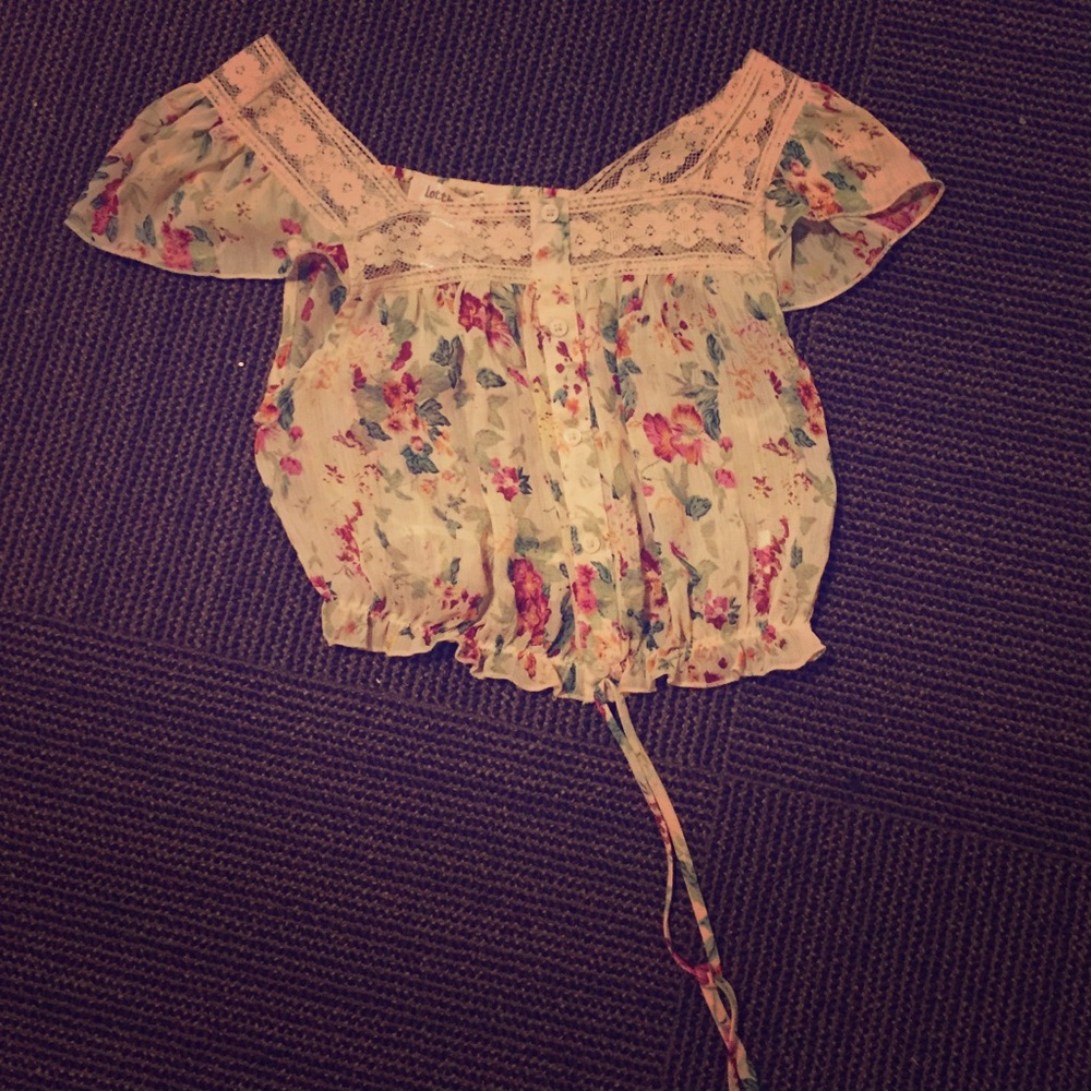 Floral crop top