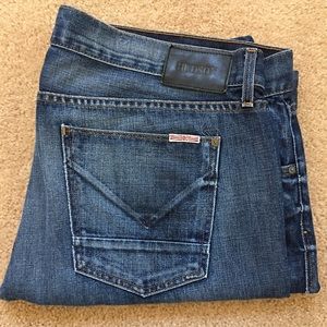 Men's Hudson Jeans- Straight Leg Blue Washed