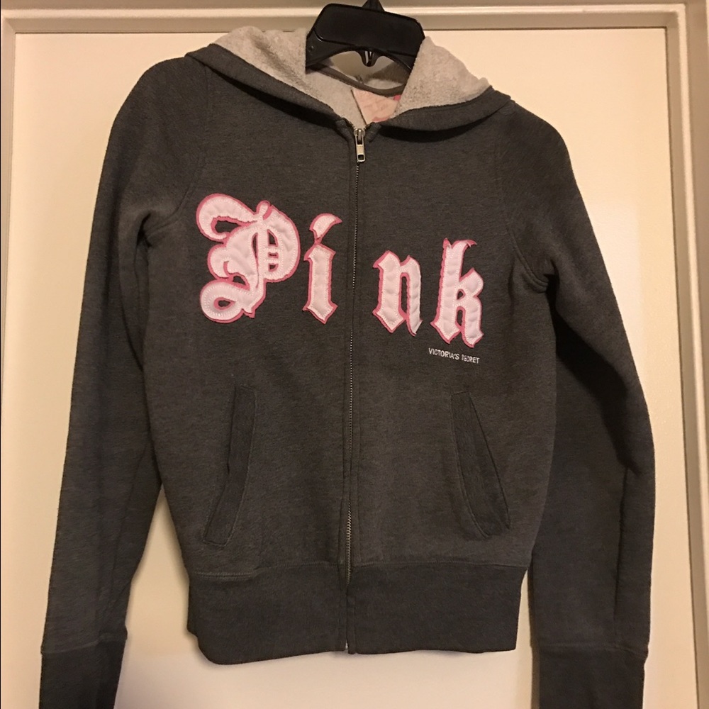 VS Pink Hooded Sweatshirt