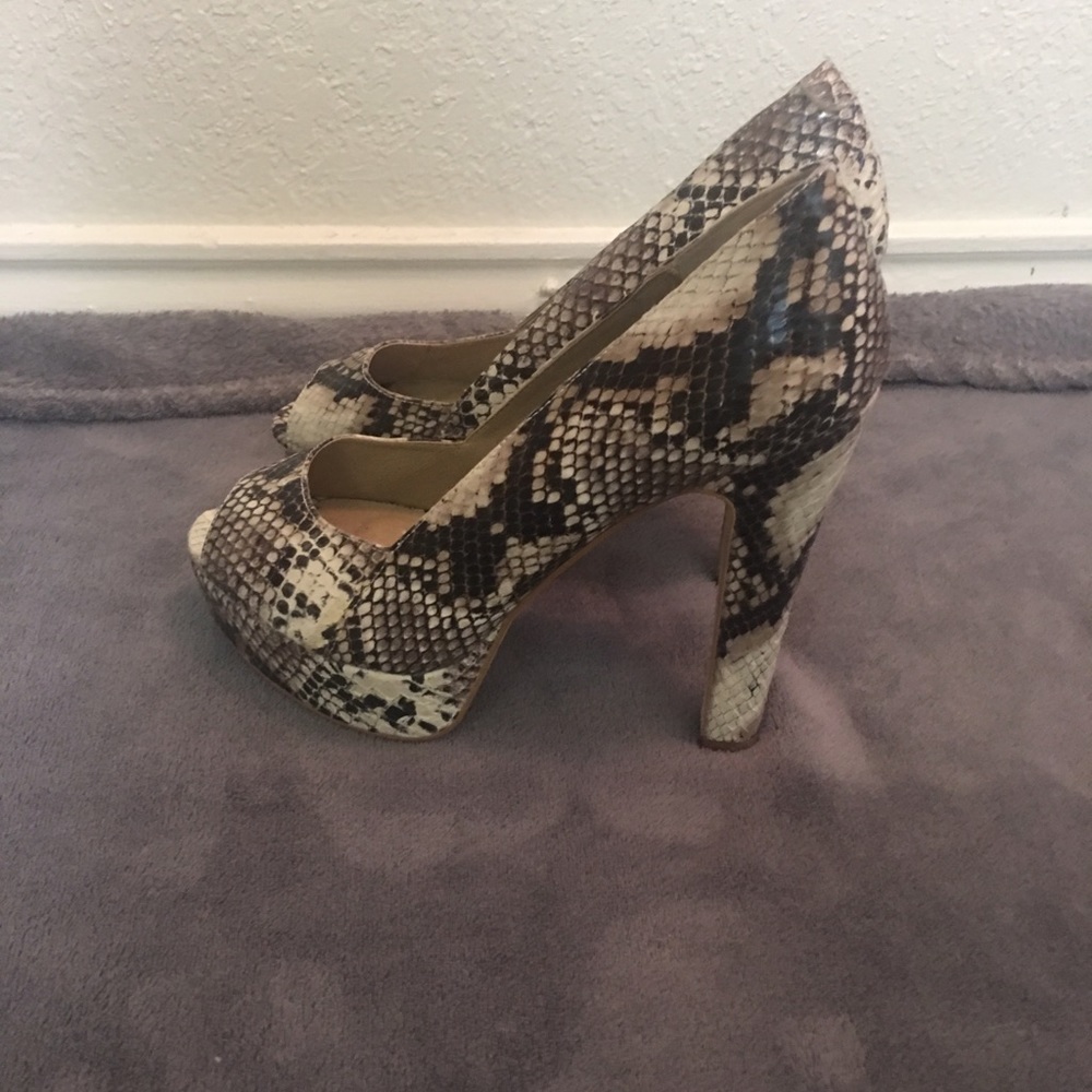 Steve Madden snake skin heels