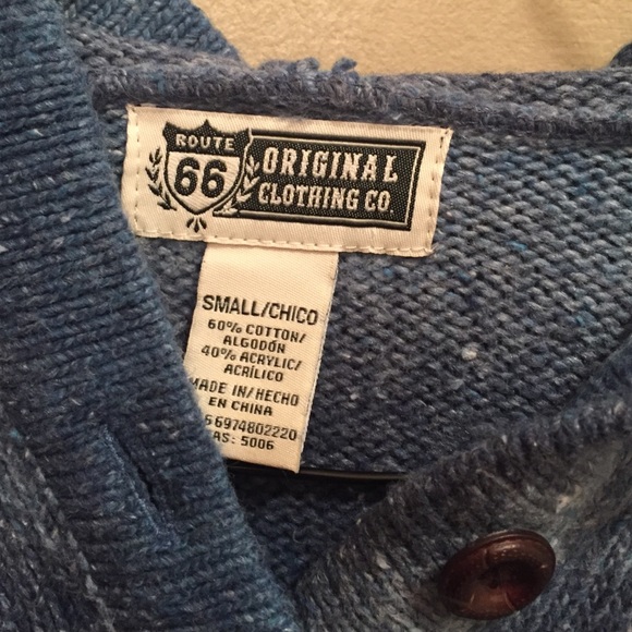 🆑Ombré blue Poncho/Hoodie - Picture 2 of 3