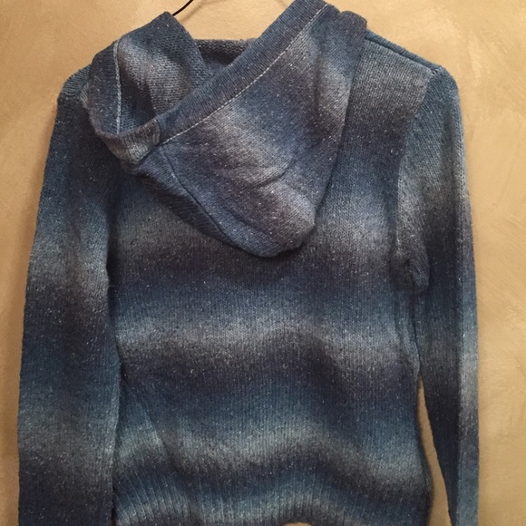 🆑Ombré blue Poncho/Hoodie - Picture 3 of 3