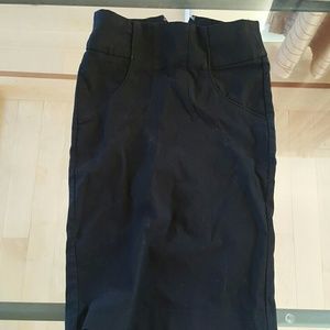 Black Business Pencil Skirt