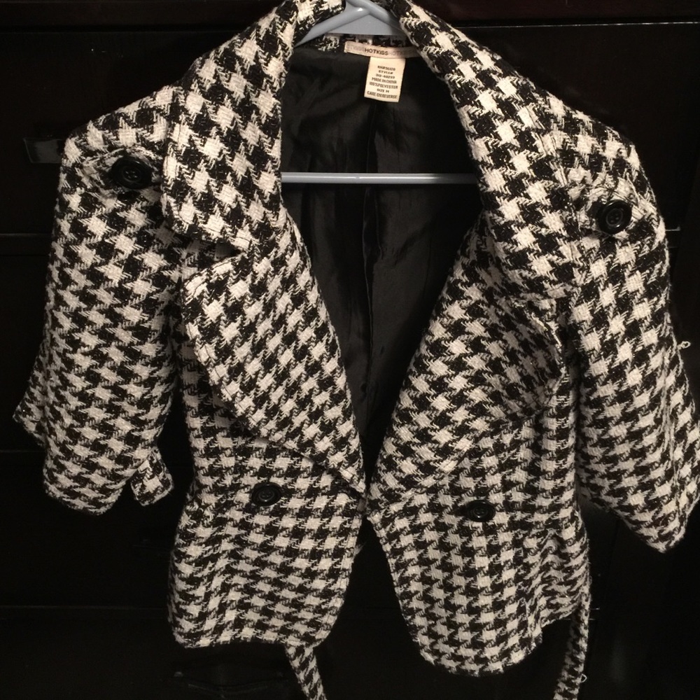 Houndstooth blazer