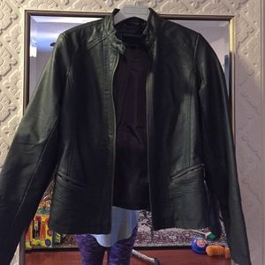 Faux leather jacket nwot