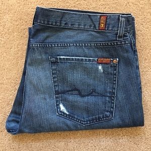 Men's 7 for All Mankind Relaxed Jeans- Blue Wash