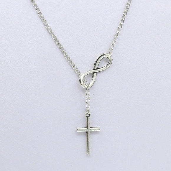 Infinity Cross Necklace - Picture 2 of 3