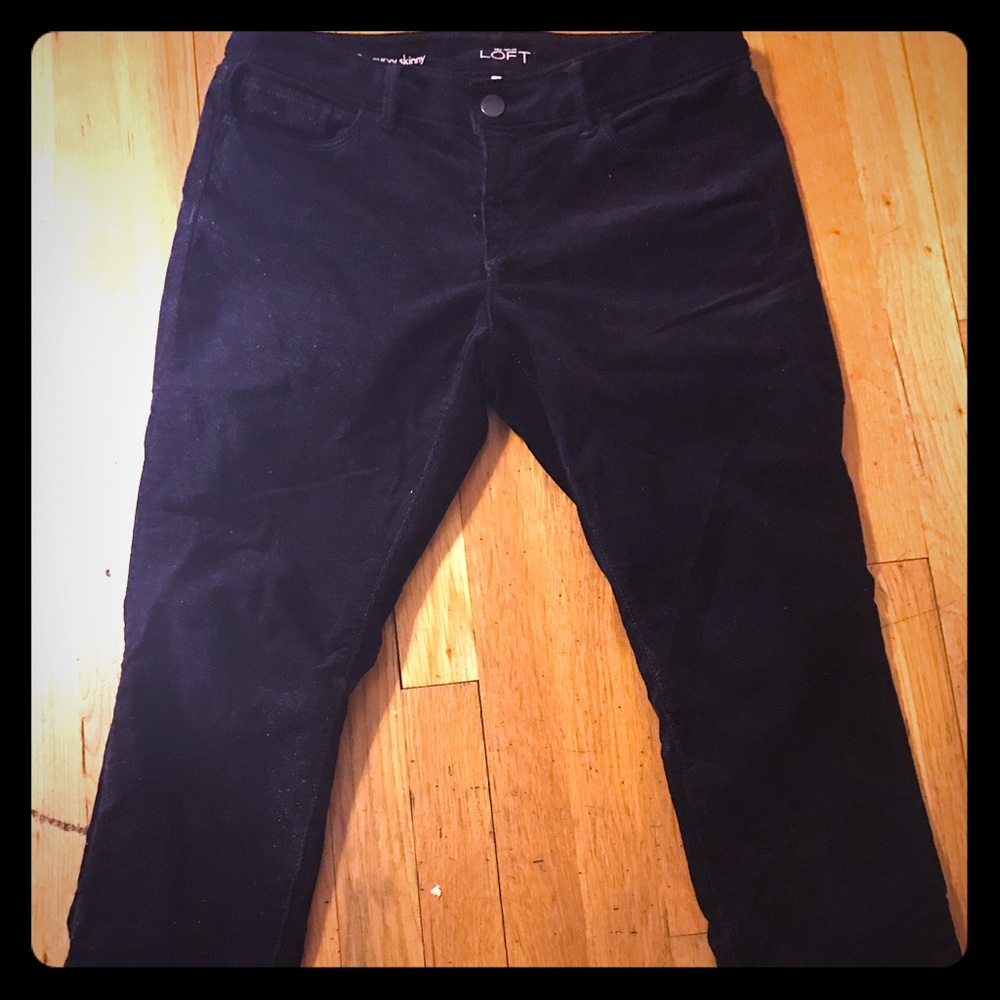 Navy Blue Ann Taylor Loft Corduroy Pants