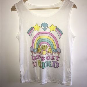 "Let's get weird" top 🌈 (SOLD)