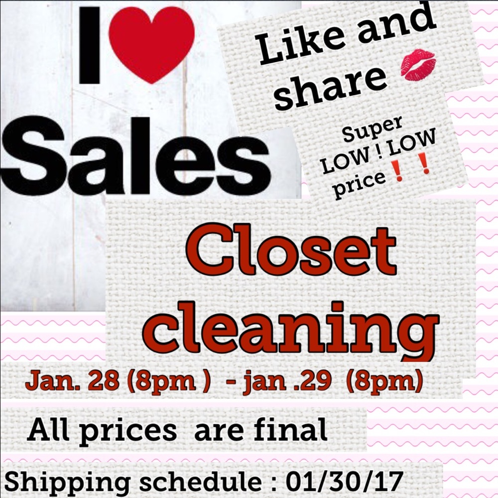 ❗️❗️closet cleaning❗️❗️super low low price❗️❗️