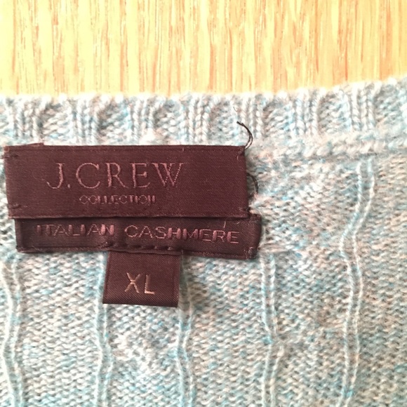 Turquoise J. Crew Cashmere Sweater 🗽 - Picture 3 of 4