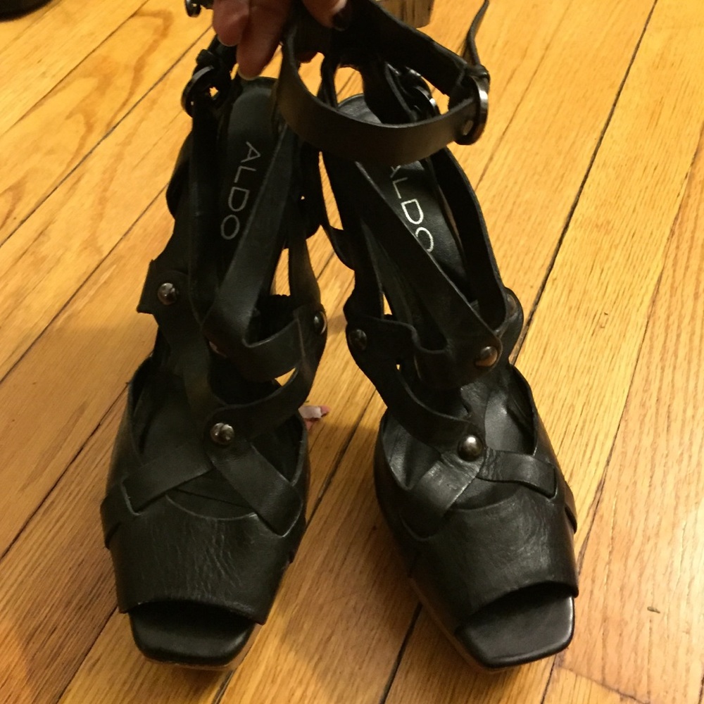 ALDO leather high heels