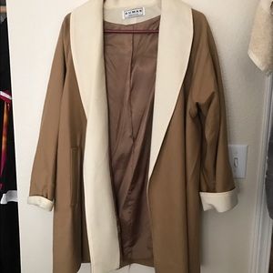 Open Wool Trench Coat