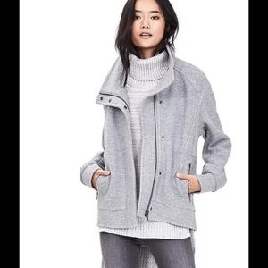 Banana republic cocoon motto zip coat jacket