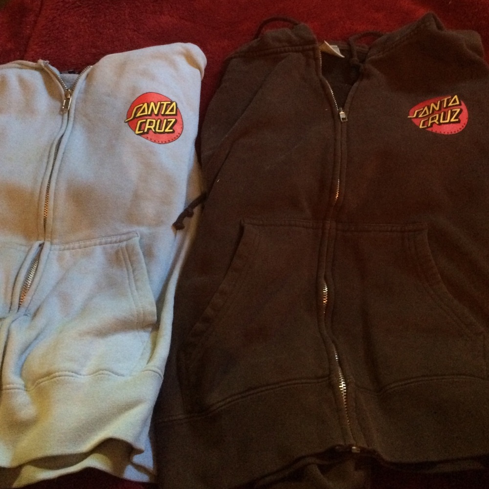 Two hoodies