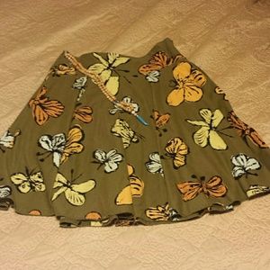 Sale! Anthropologie Butterfly Skirt
