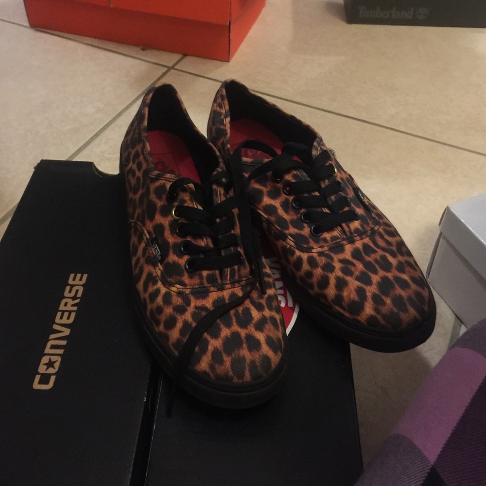 Cheetah print Vans