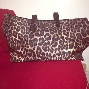 Oversized Coach Leopard Duffel
