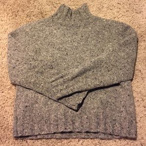 Vintage cropped turtleneck sweater