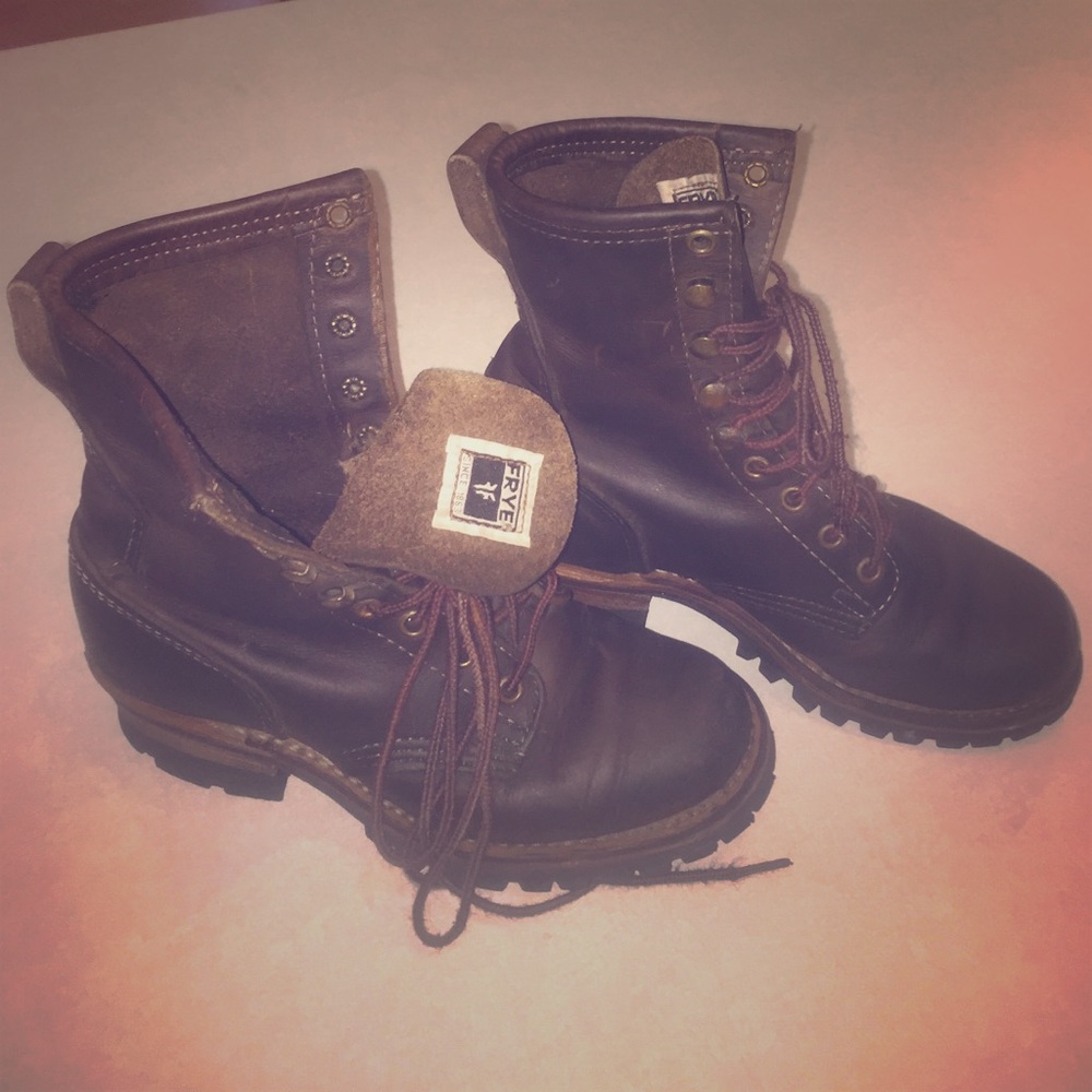 Frye logger boots