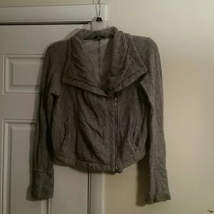 Cropped sweater jacket