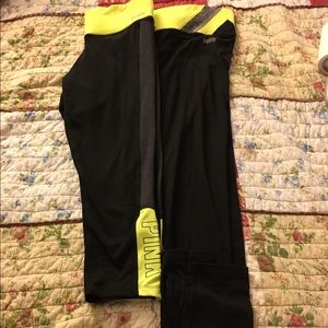 Two pairs of PINK ultimate yoga.