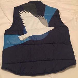 Men's Navy Thin Bubble Vest