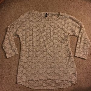 Cream Lace H&M top