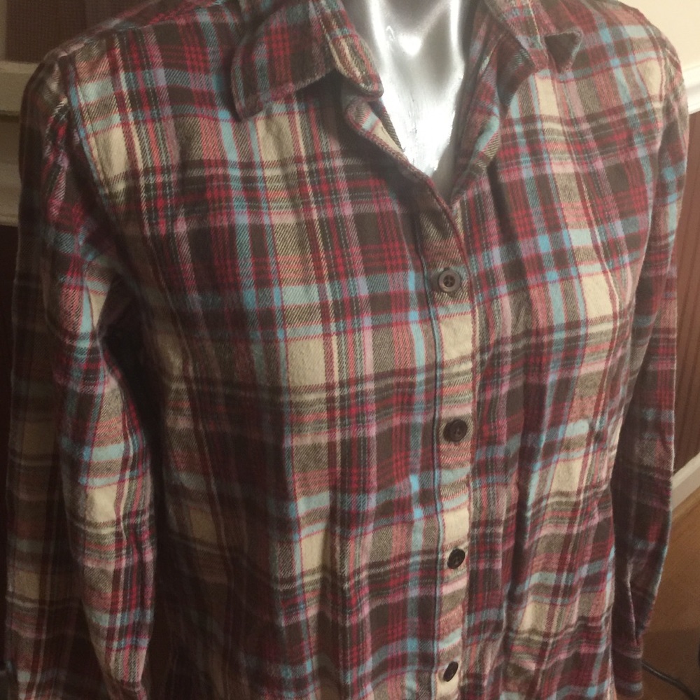 DONATED Plaid button-down