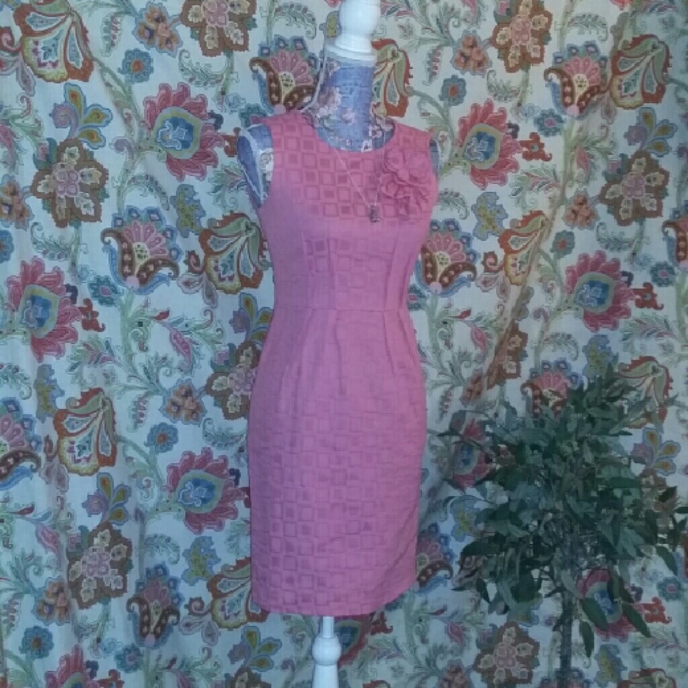 New Directions Coral Sheath Style Mini Dress NWOT - Picture 2 of 4