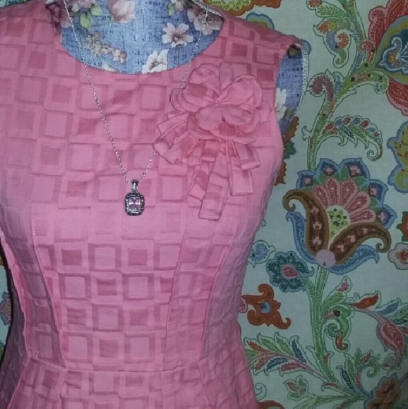 New Directions Coral Sheath Style Mini Dress NWOT - Picture 3 of 4