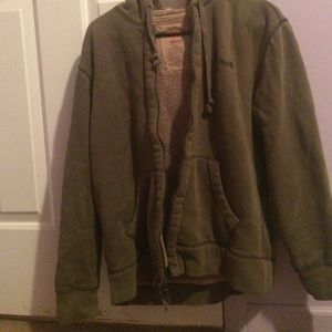 Army green timberland jacket