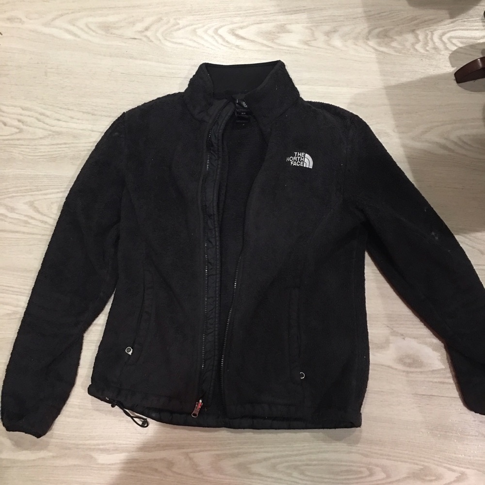 Black furry north face