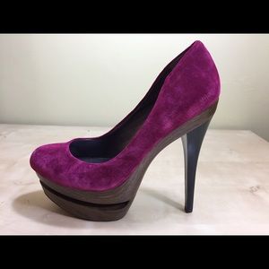 Jessica Simpson Purple Suede Stiletto Pumps-Sz 10