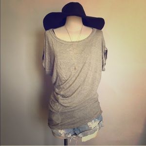 Zara two-tone grey tee